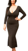 DRESS - Winter in Paris, V-neckline (Microfiber)