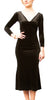 DRESS - Winter in Paris, V-neckline (Velvet)