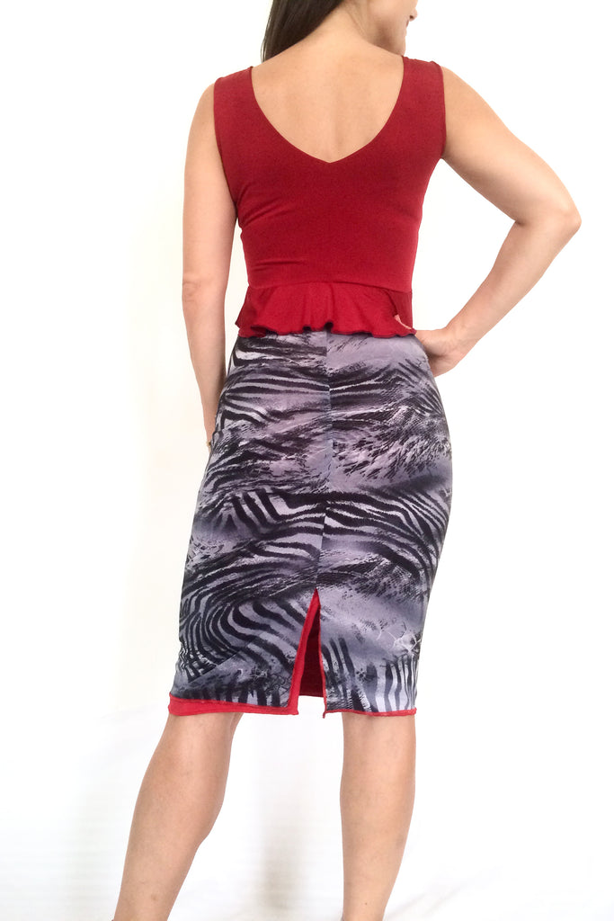 SKIRT - Pencil Skirt Reversible (Microfiber)