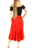 SKIRT - 7-Part Skirt with Front Slit (Pique Material)